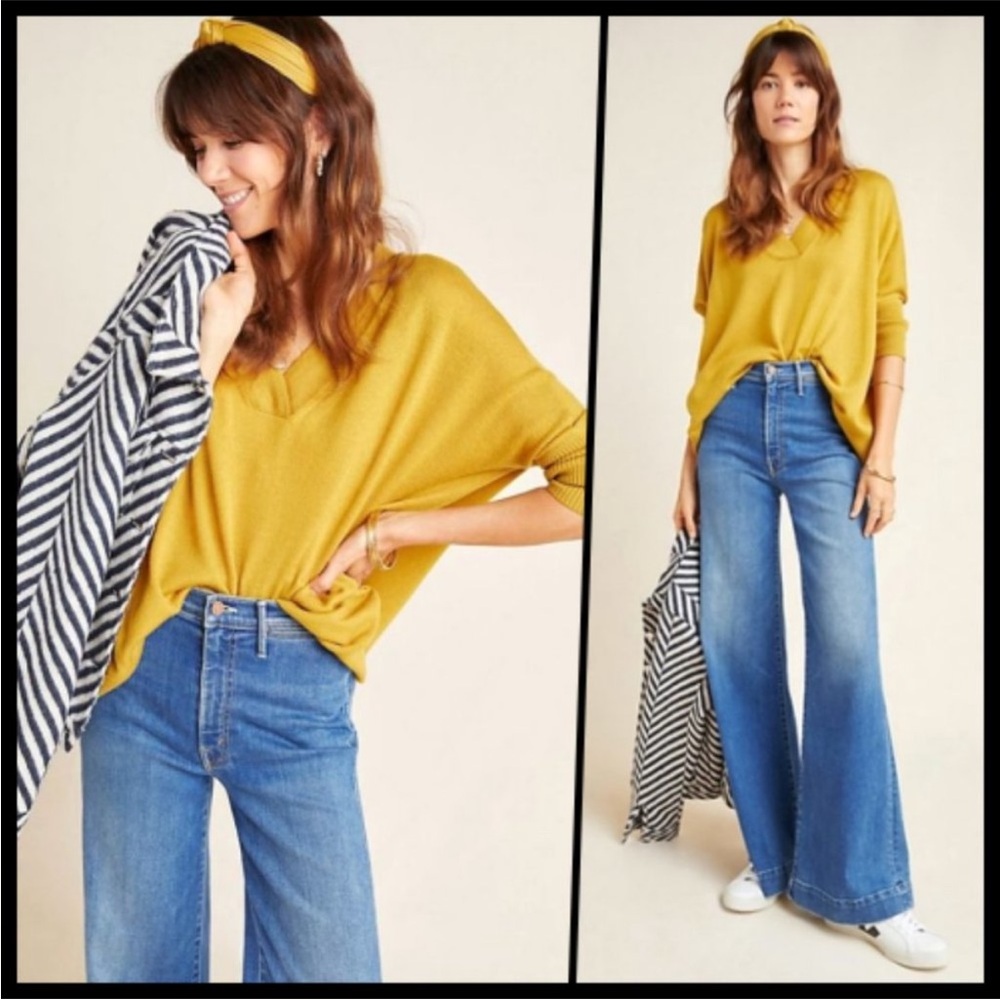 Anthropologie Araminta Merino‎ Wool Pullover Sweater